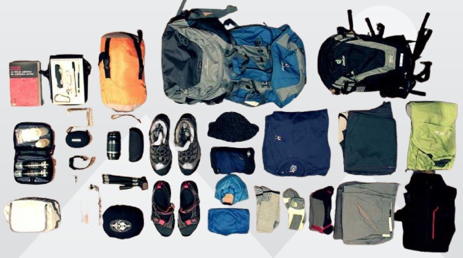 Equipment list for Mountaineering